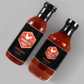 Download Custom Bbq Sauce Labels Stickers Oil Resistant Avery