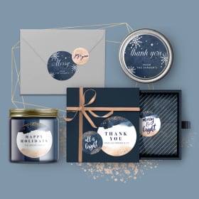 round printed labels