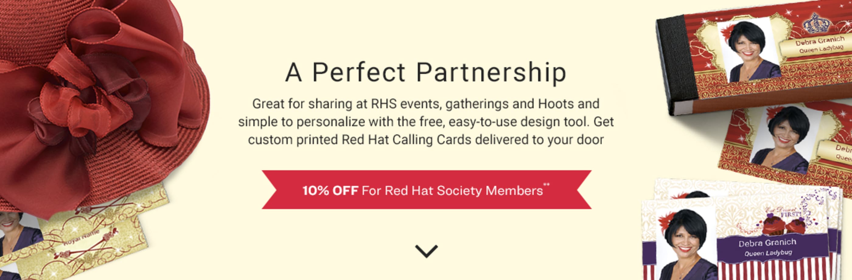 Red Hat Society and Avery WePrint™