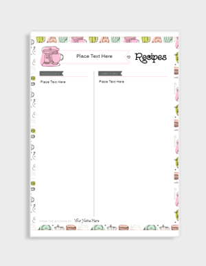 Organize And Personalize Your Recipes Avery Com