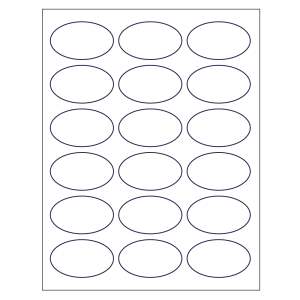 Avery Template 22854 Print-to-the-Edge Oval Labels 1-1/2