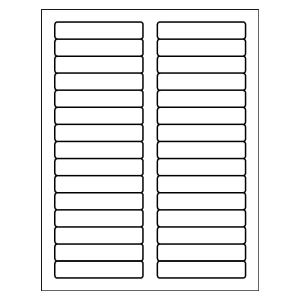 Template for Avery 5966 File Folder Labels 2/3