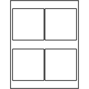 Avery Presta® Template 94100 Square Labels 4