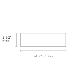 2-1/2inch x 8-1/2inch (HxW) - Tent Place Cards