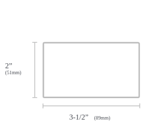 2inch x 3-1/2inch (HxW) - Tent Place Cards