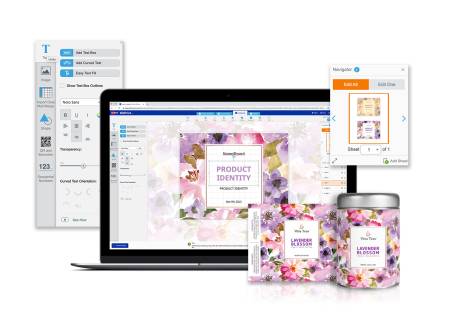Customize and order your labels online with free square templates