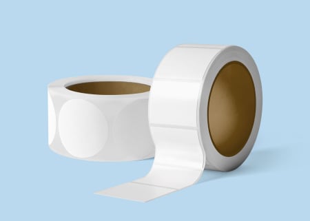 Buy glossy film printable roll labels.