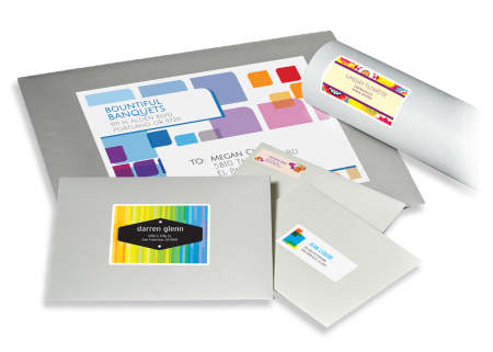 Order custom address labels and return address labels from Avery WePrint professional printing service