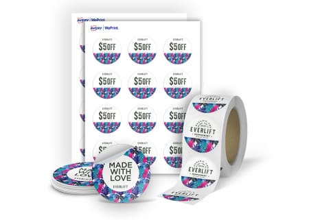 Order custom circle labels from Avery WePrint, the professional printing service from Avery.