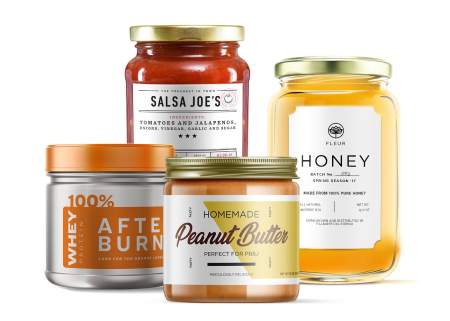 Order custom jar labels from Avery WePrint professional printing service