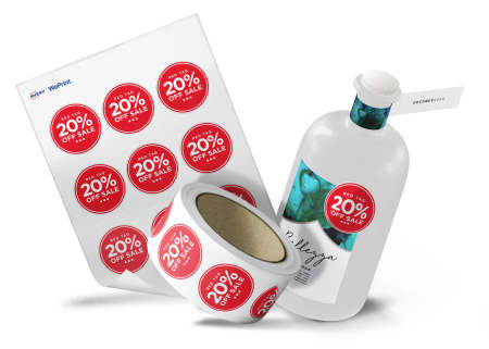 Order custom pricing & promotion labels & stickers from Avery WePrint professional printing service