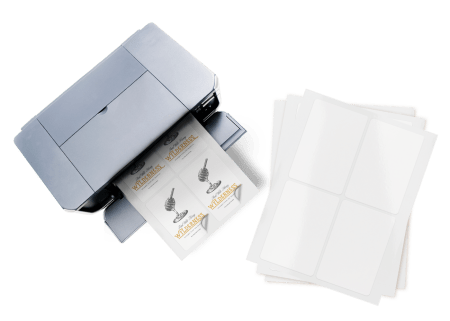 Order printable syrup labels online