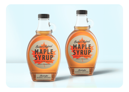 Order printable syrup labels online