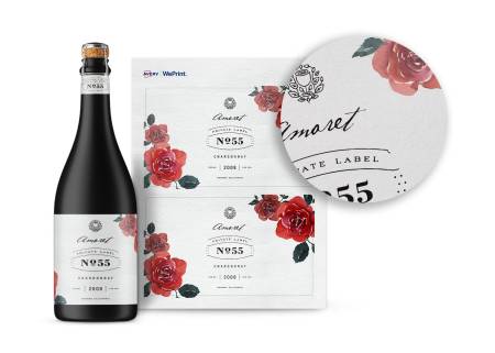 Order Estate #9 paper labels for your wine and beer bottles