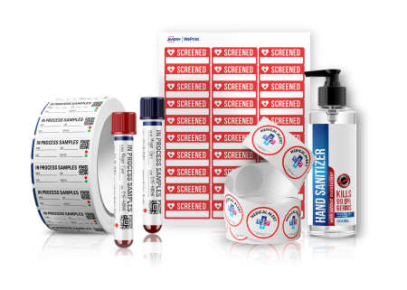 Order custom healthcare and screening labels from Avery WePrint professional printing service
