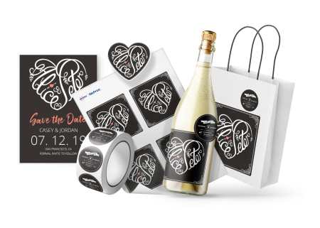 Order custom heart labels from Avery WePrint, the professional printing service from Avery.