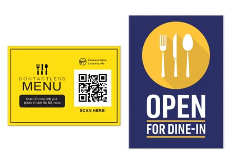 Order custom adhesive signs online