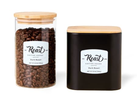 Order blank square arched labels by the sheet