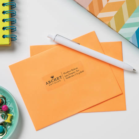 Avery labels printed with Avery WePrint