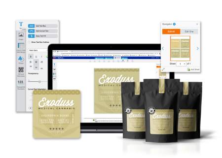 Personalize cannabis labels online
