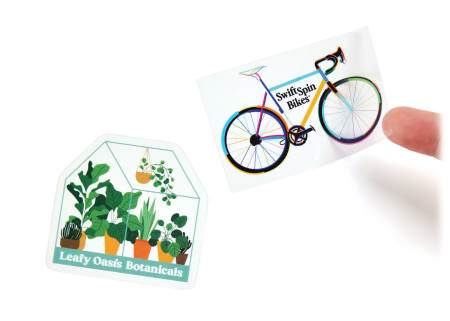 Order clear stickers online