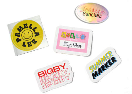 Order your name stickers online