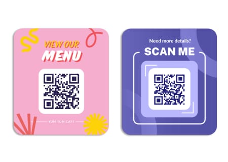 Order your QR code stickers online