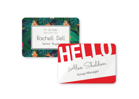 Order custom name badges online