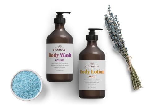Order professionally printed custom labels for your bath & body products