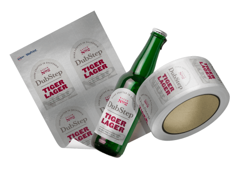 Personalised Tiger Label Beer Can Glass