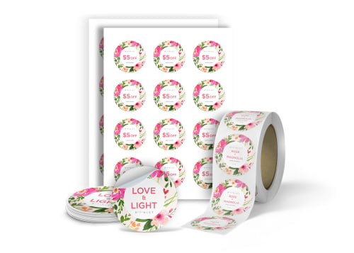 Candle Labels & Stickers - Blank or Custom Printed