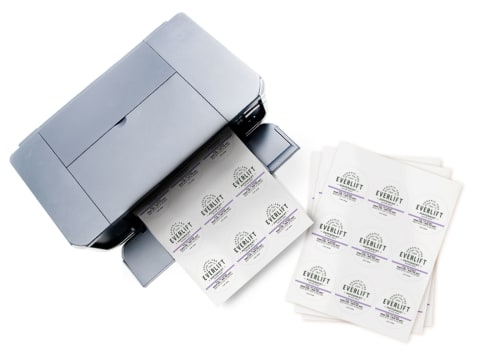 Print custom marijuana labels from an inkjet or laser printer for your marijuana packaging