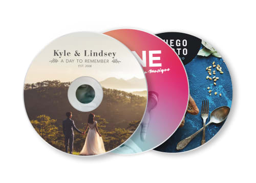 Order blank printable CD & DVD labels or custom printed labels for CDs and DVDs