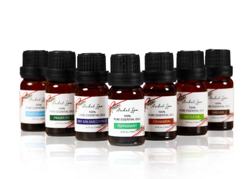 Order blank or custom essential oil labels for bottles, caps and more