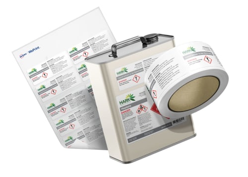 Order premium professionally printed GHS labels, chemical labels and safety labels from Avery WePrint