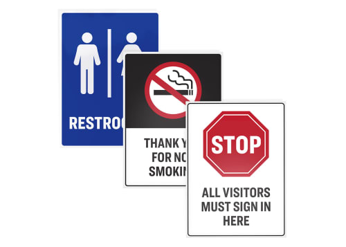 Order custom professionally printed wall signs