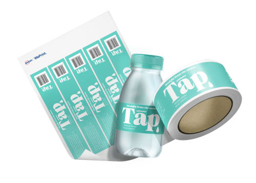 Order custom water bottle labels online from Avery WePrint