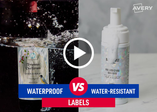 Waterproof labels vs. water-resistant labels what do you need?
