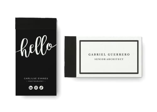 Order custom business card books from Avery professional printing service