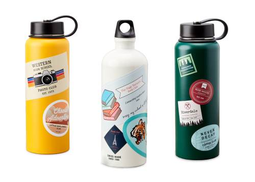 White hydro flask sticker fashion ideas