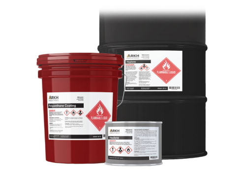 Three industrial tags with caution, notice, and danger designs
