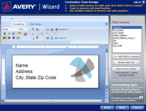 Avery wizard for microsoft word mac