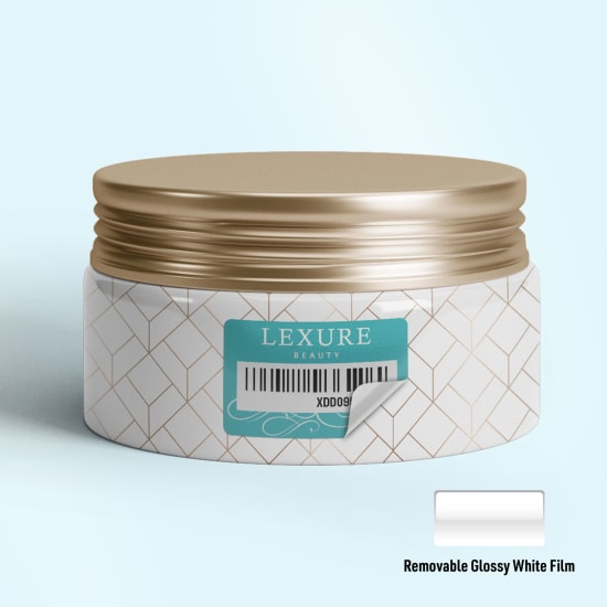 Removable White Vinyl Film Labels