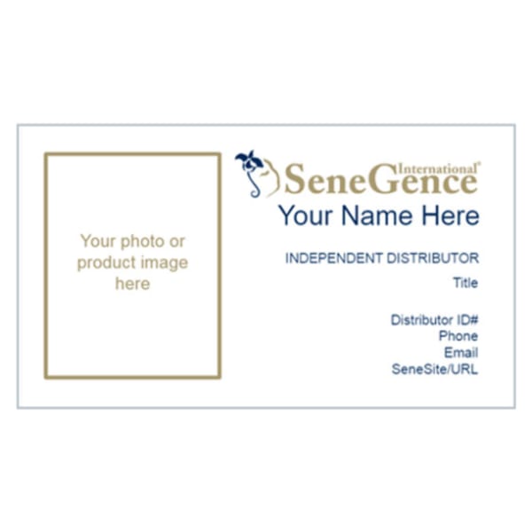 Independent Distributor Photo Business Cards