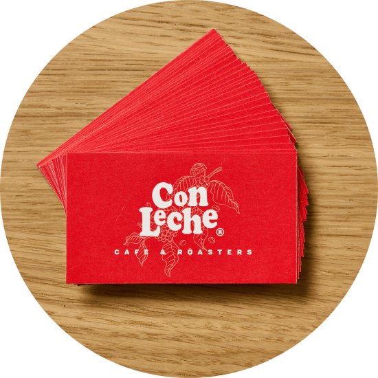 Avery business cards with custom printed branding.