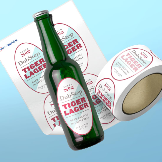 Custom Printed Oval Labels