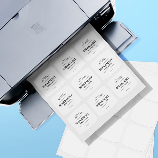 Blank Arched Square Labels