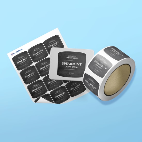 Custom Printed Arched Square Labels