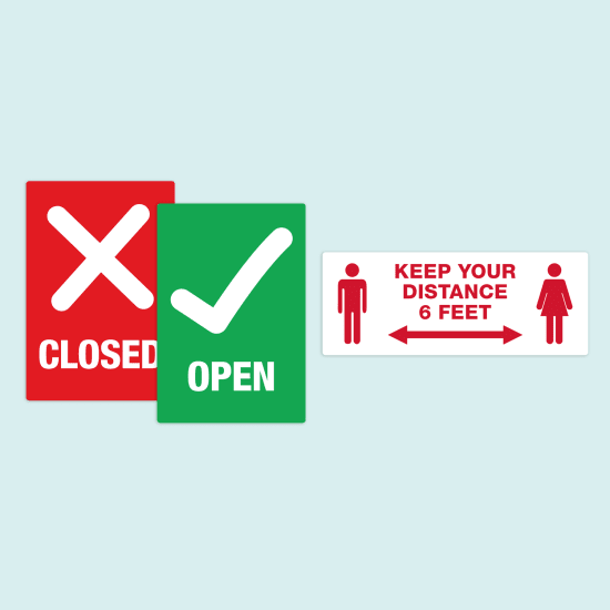 Preprinted Table & Chair Decals