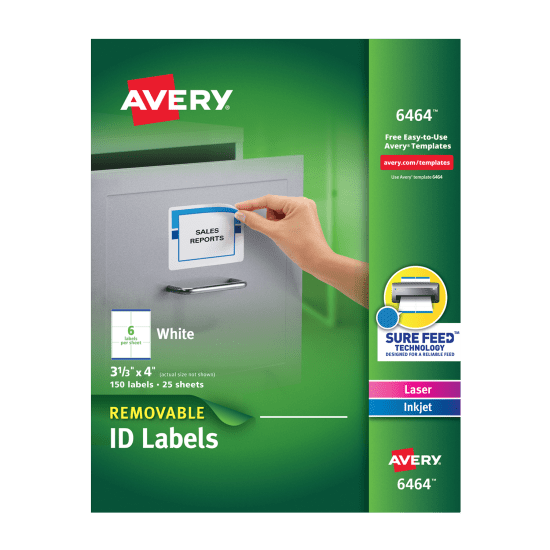 Green package of Avery File Folder Labels